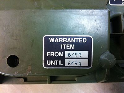 Warranty Decal (NF6X)